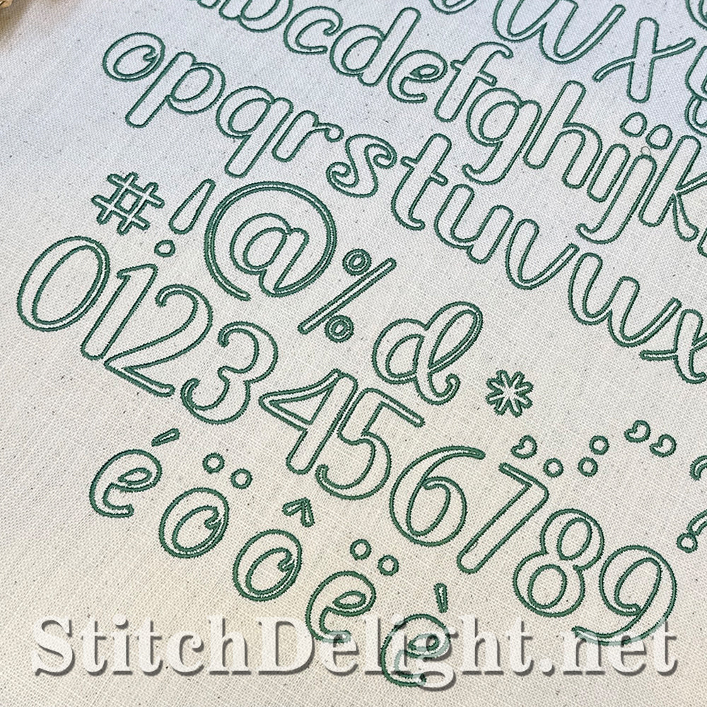 SDS4434 Lily Outline Font