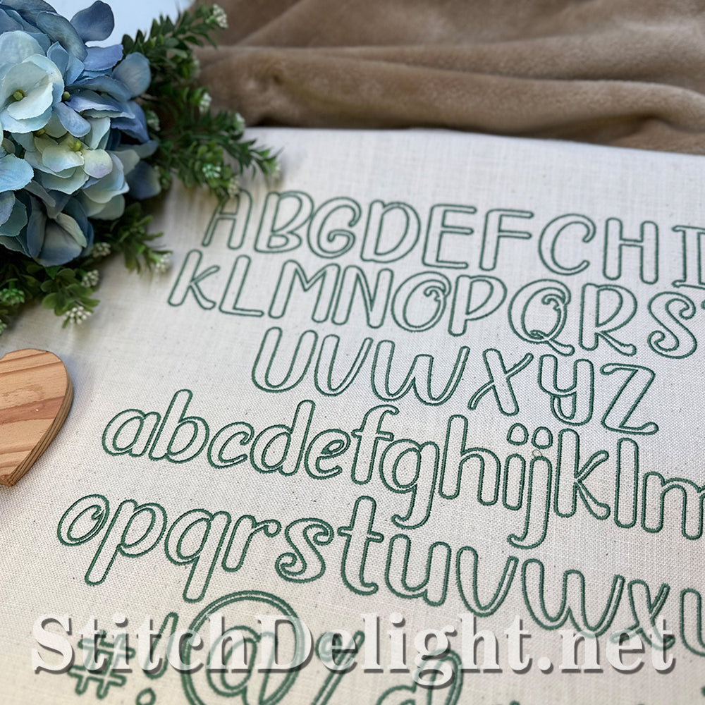 SDS4434 Lily Outline Font