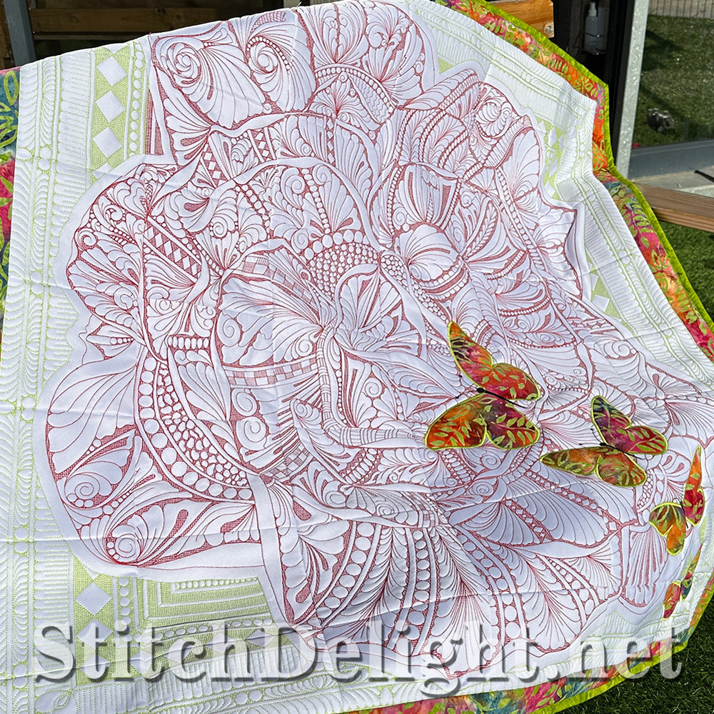 SDS4449 Rose Flower Quilt