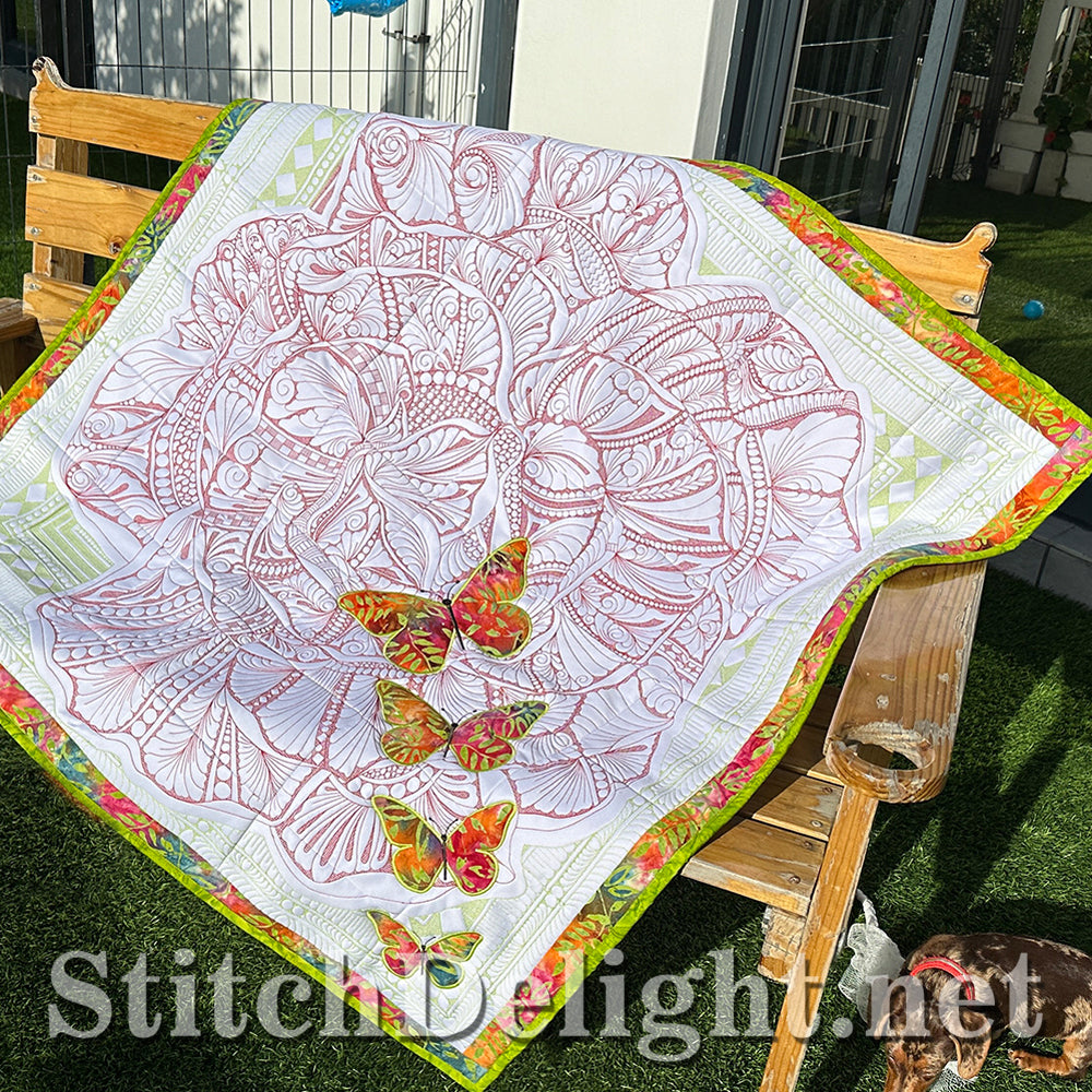 SDS4449 Rose Flower Quilt