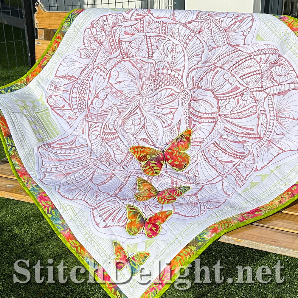 SDS4449 Rose Flower Quilt