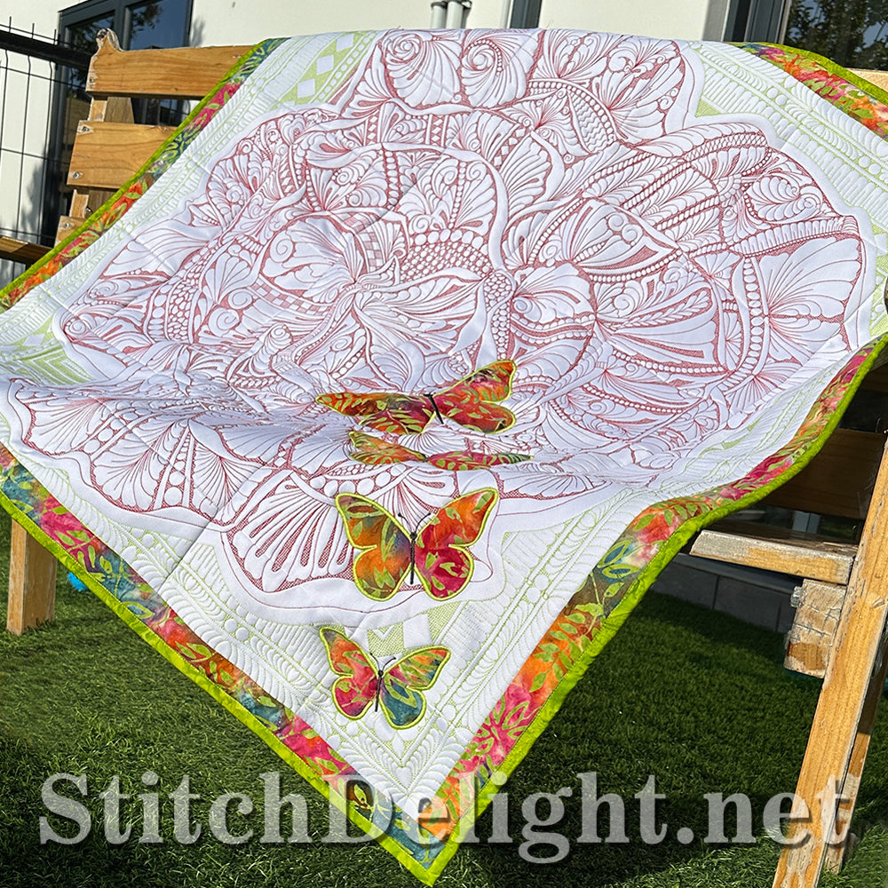 SDS4449 Rose Flower Quilt