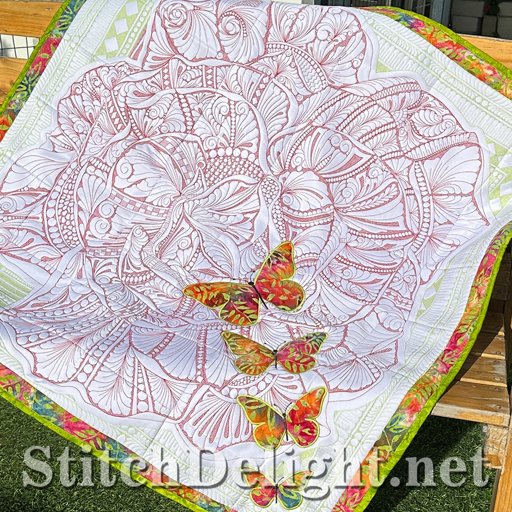 SDS4449 Rose Flower Quilt