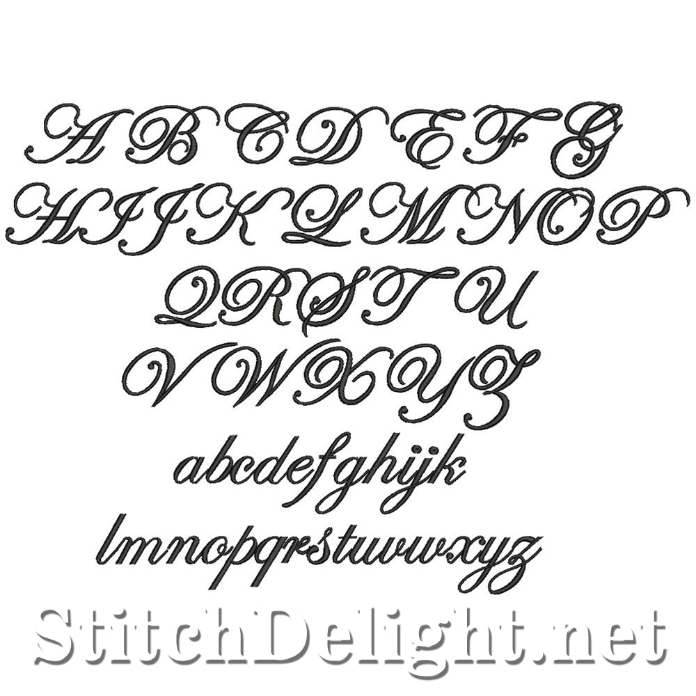 SDS0791 Edwardiaans Script-lettertype