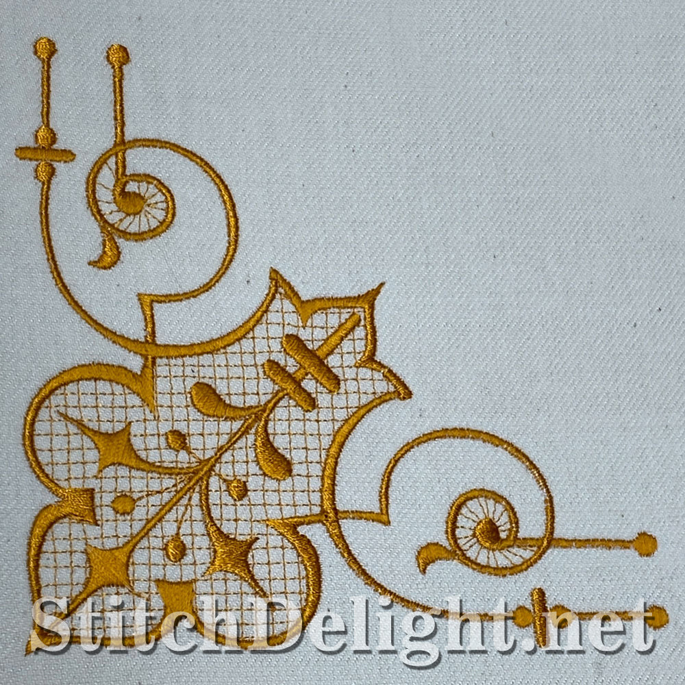 SD006 Elegant Corners Machine Embroidery Files