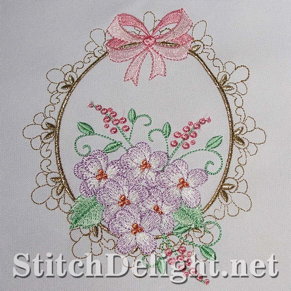 Floral frame single design for the 6x8 frame that would make a stunning quilt