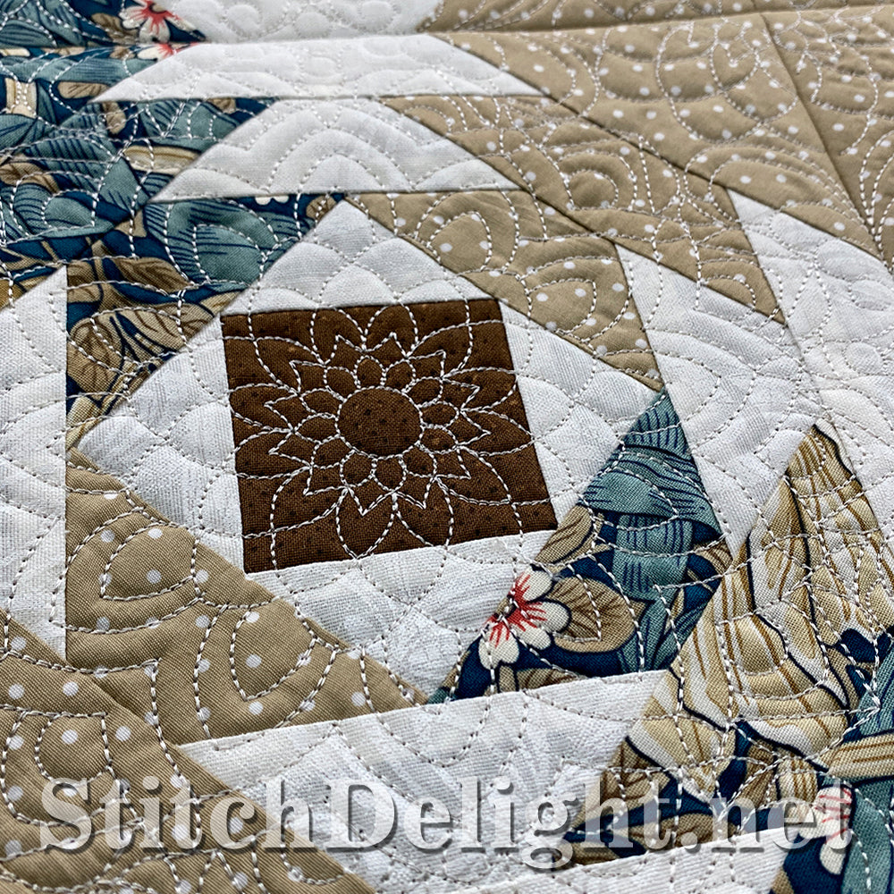 SDS5486 ITH Pineapple Quilt