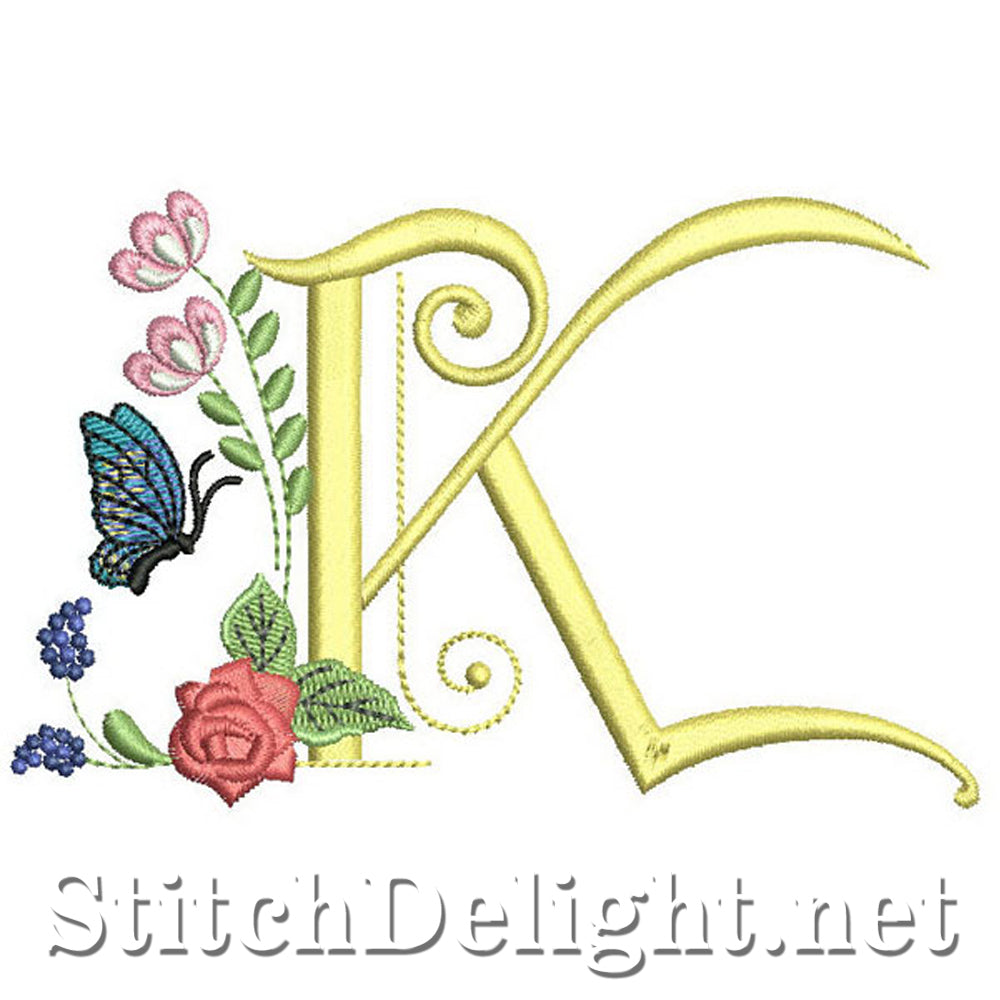 SDS0305 Deco Floral Lettertype K