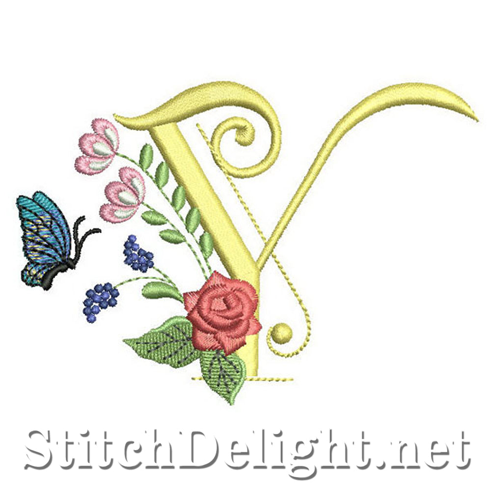 SDS0319 Deco Floral Lettertype Y