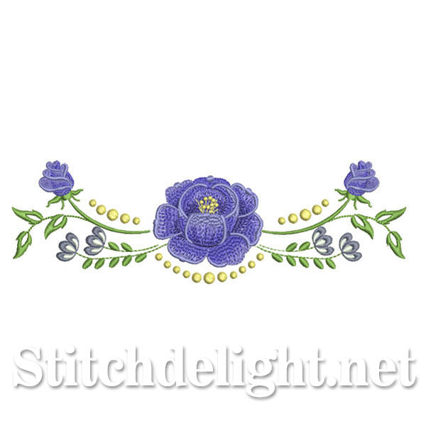 SDS0696 Bordure Rose Bleue