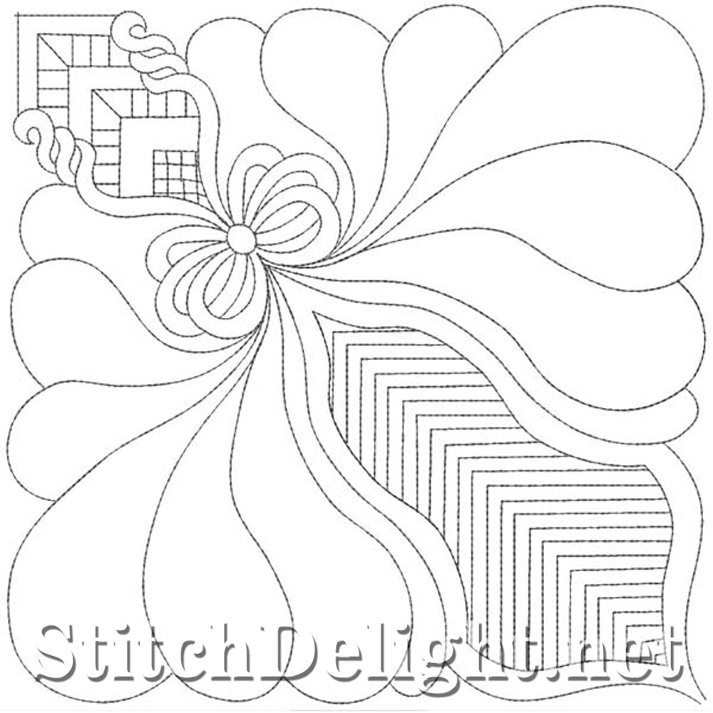 SD1399 Leafy Quilt Background 1