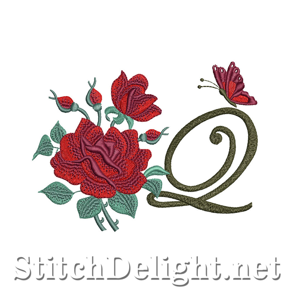 SDS1654 Beautiful Rose Font Q
