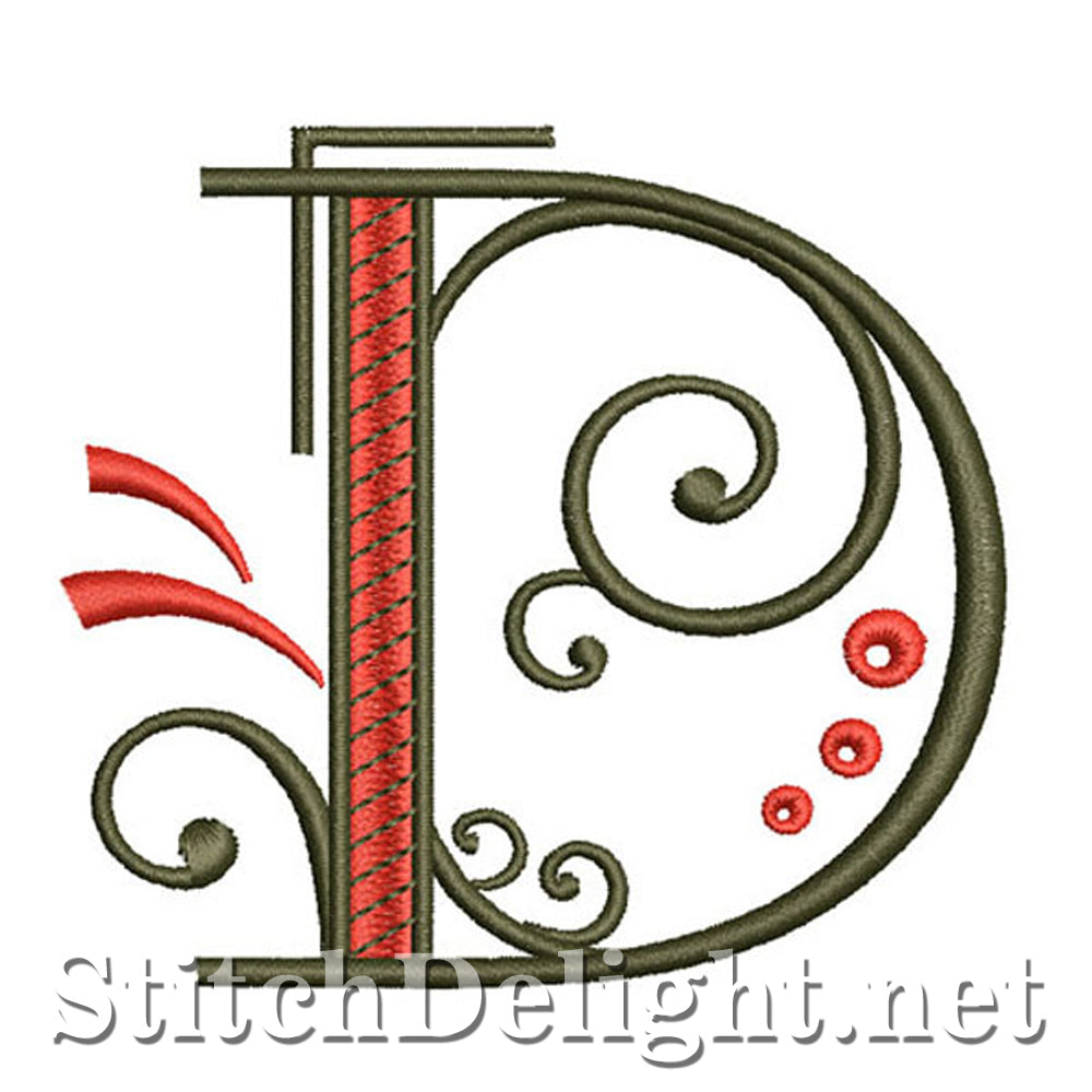 SDS1128 Fancy Deco-lettertype D