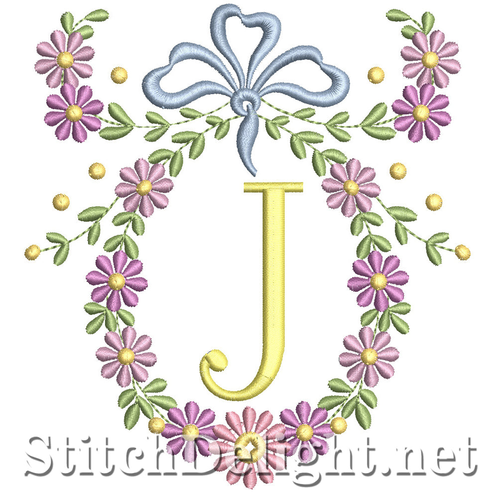 SDS1245 Wispy Floral Font J
