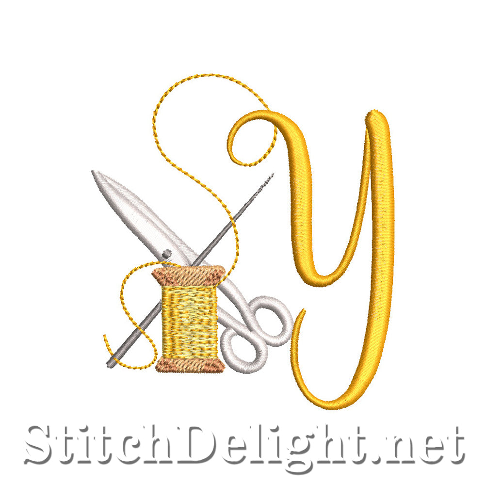 SDS1773 Stitch Delight Font Y