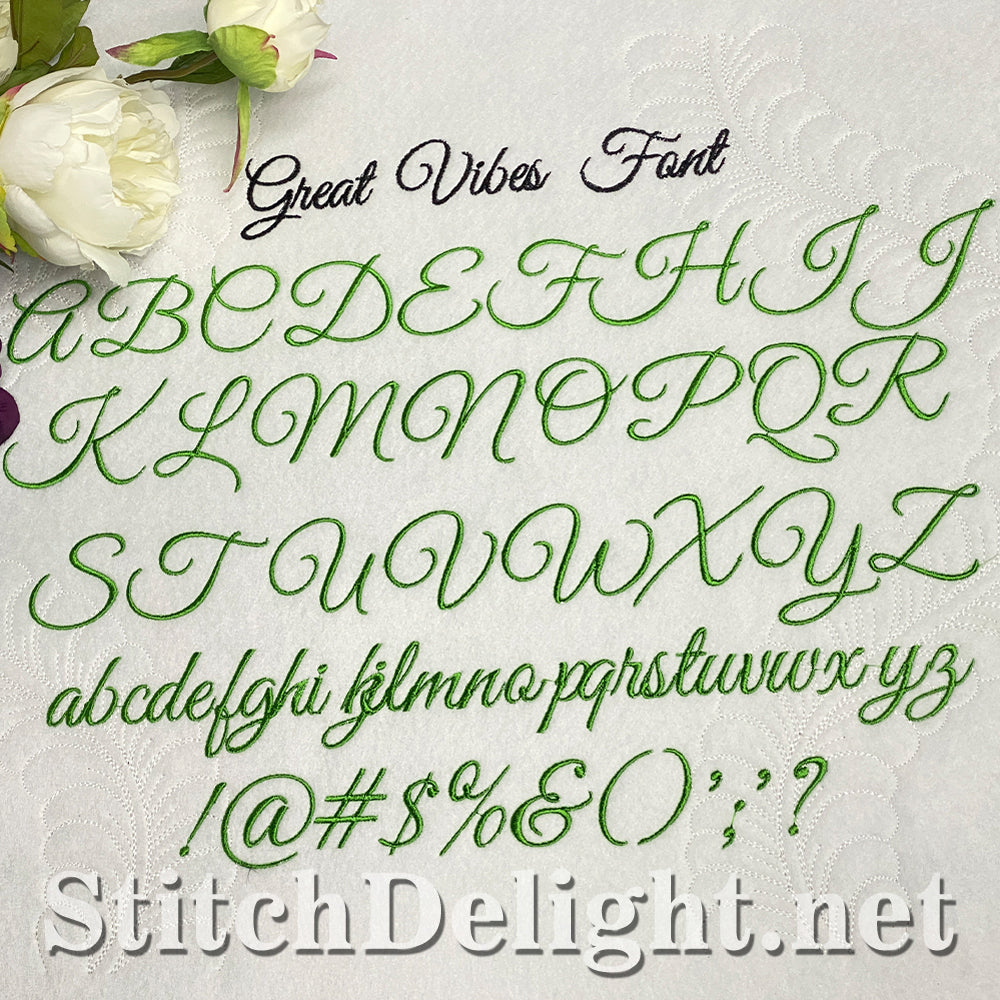 SDS1764 Great Vibes Font