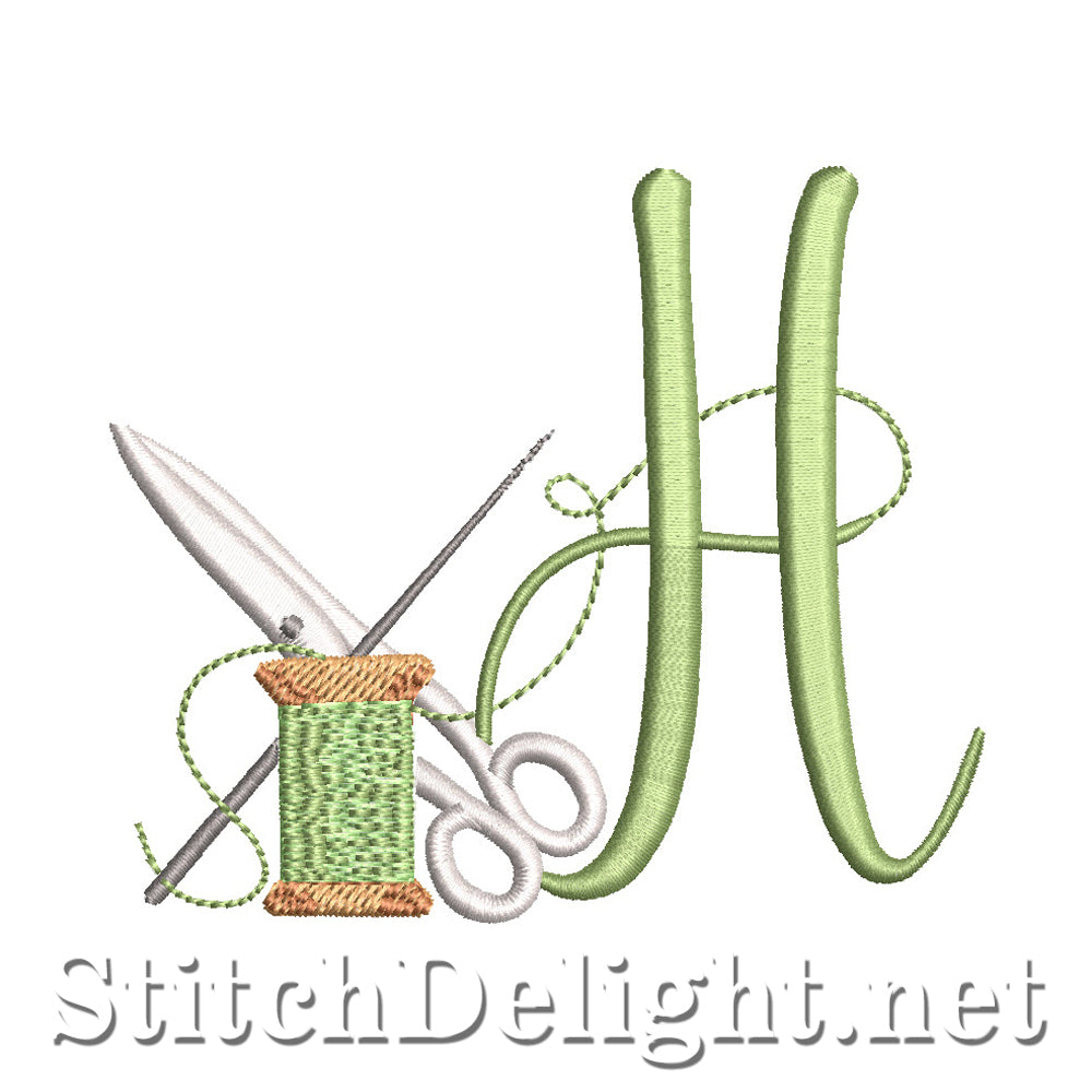SDS1773 Stitch Delight Font H