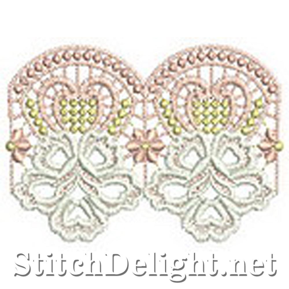 SD0570 Calista Lace Edging Large Hoops