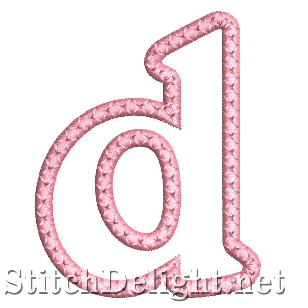 SDS1450 Applique Small Letter font D