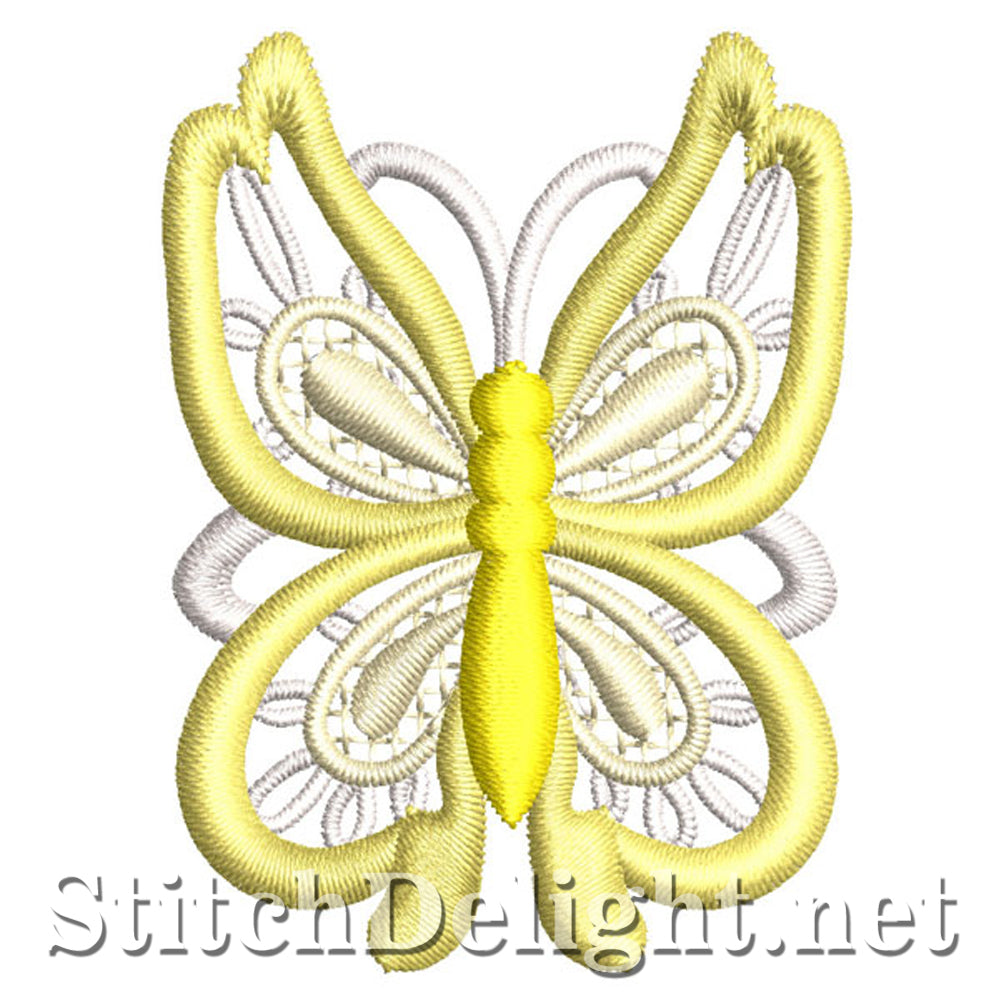 SDS0138 Vrijstaande kanten vlinder