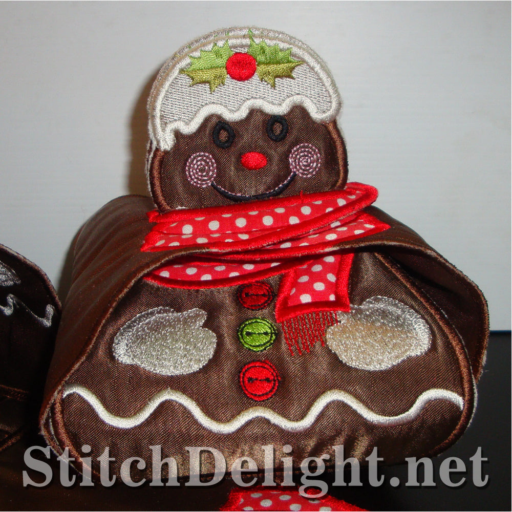 SD1210 Applique Gingerbread Man Gift Box