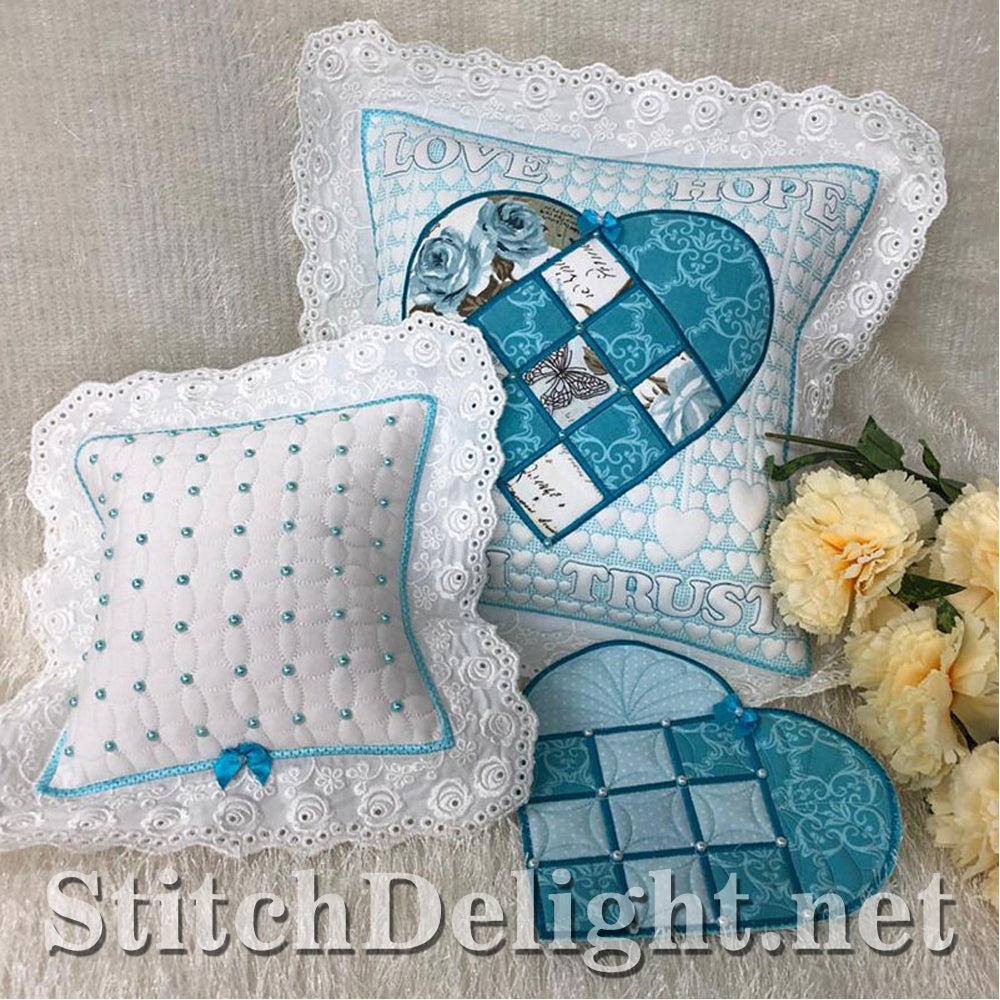 SDS1427 Nordic Heart and Eyelet Lace