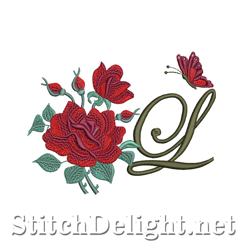 SDS1654 Beautiful Rose Font L