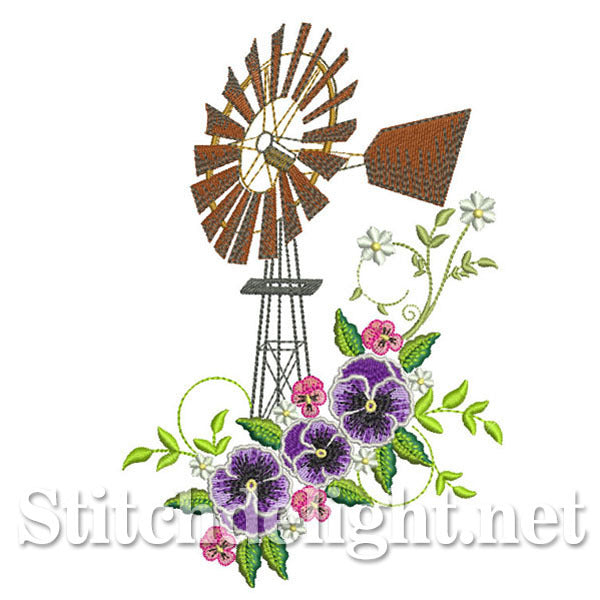 SDS0668 Pansy Windmill