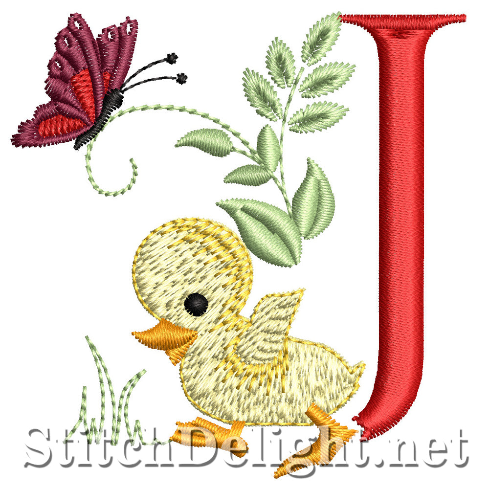 SDS1581 Little Duckie Font J
