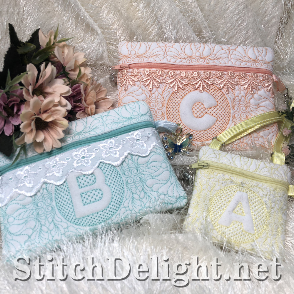 SDS1506 ITH Quilted Zipper Bags 2