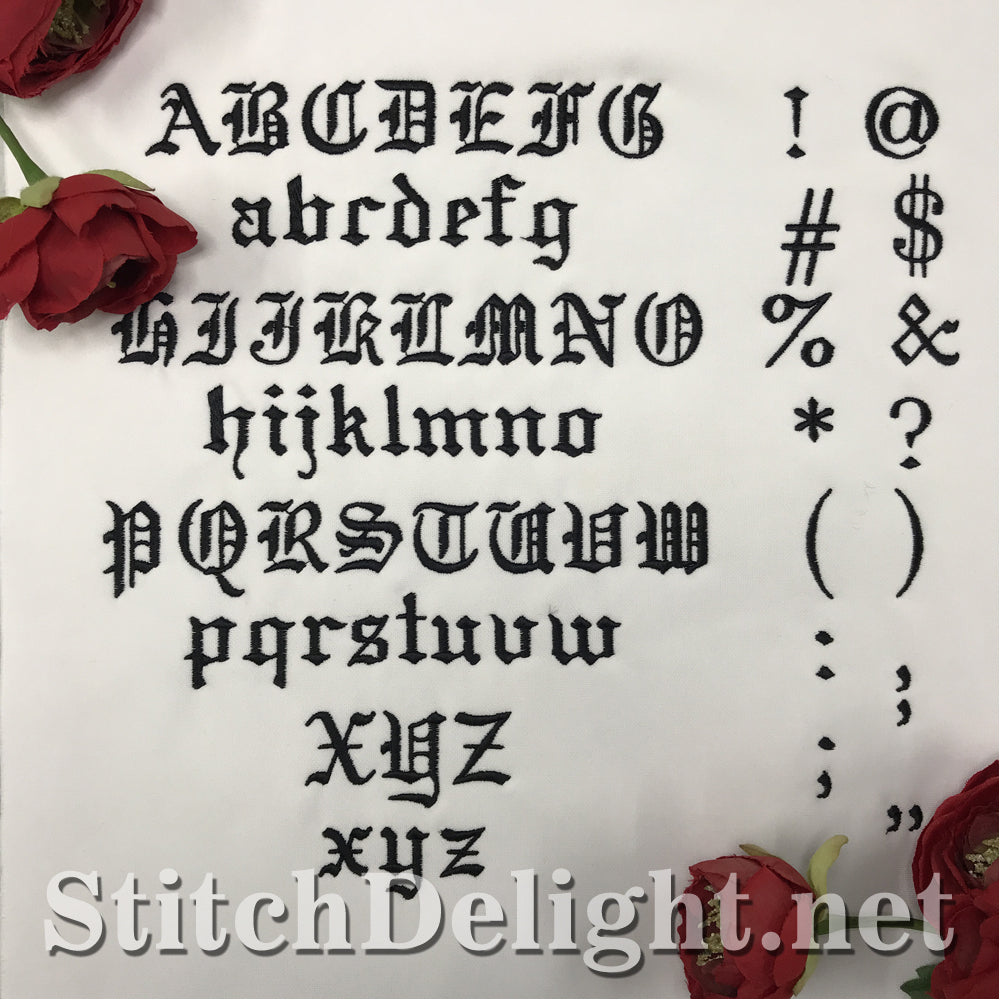 HOE0044 Gothic Small letter Font
