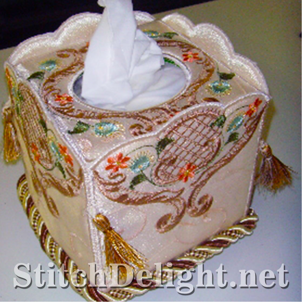 AE057 Glorious Heirloom Tissue Box Cover