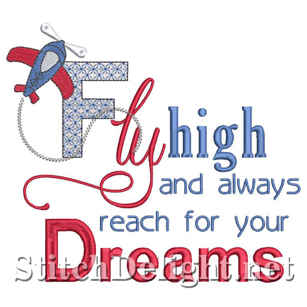 SD1458 Fly High Saying