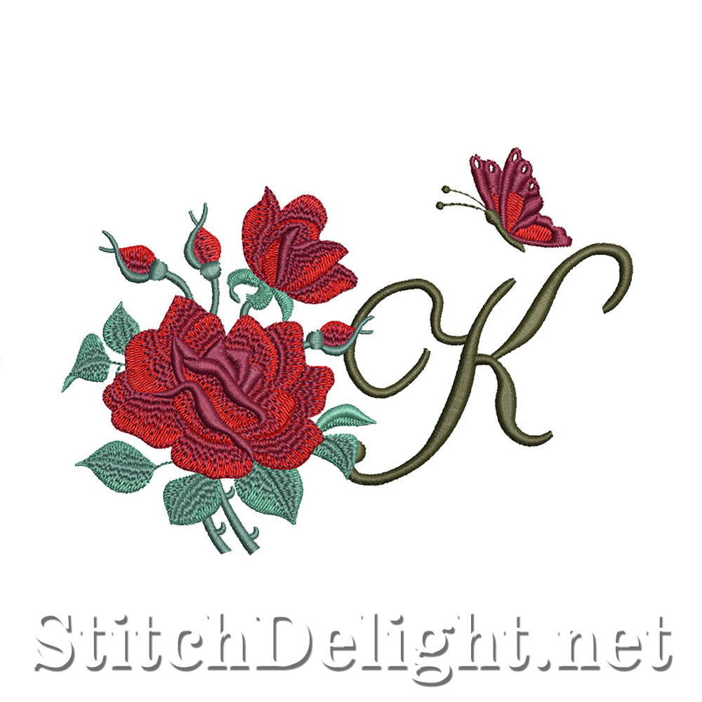 SDS1654 Beautiful Rose Font K