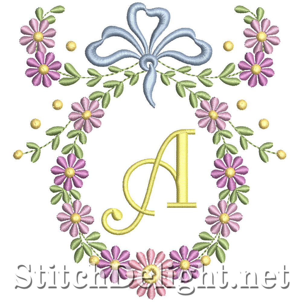 SDS1245 Wispy Floral Font A