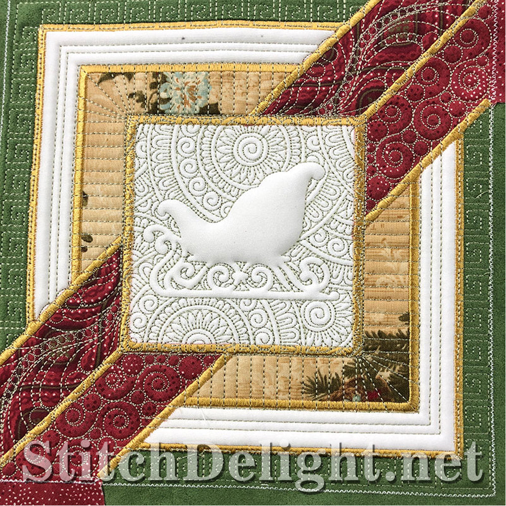SD1296 Christmas Quilt Sled