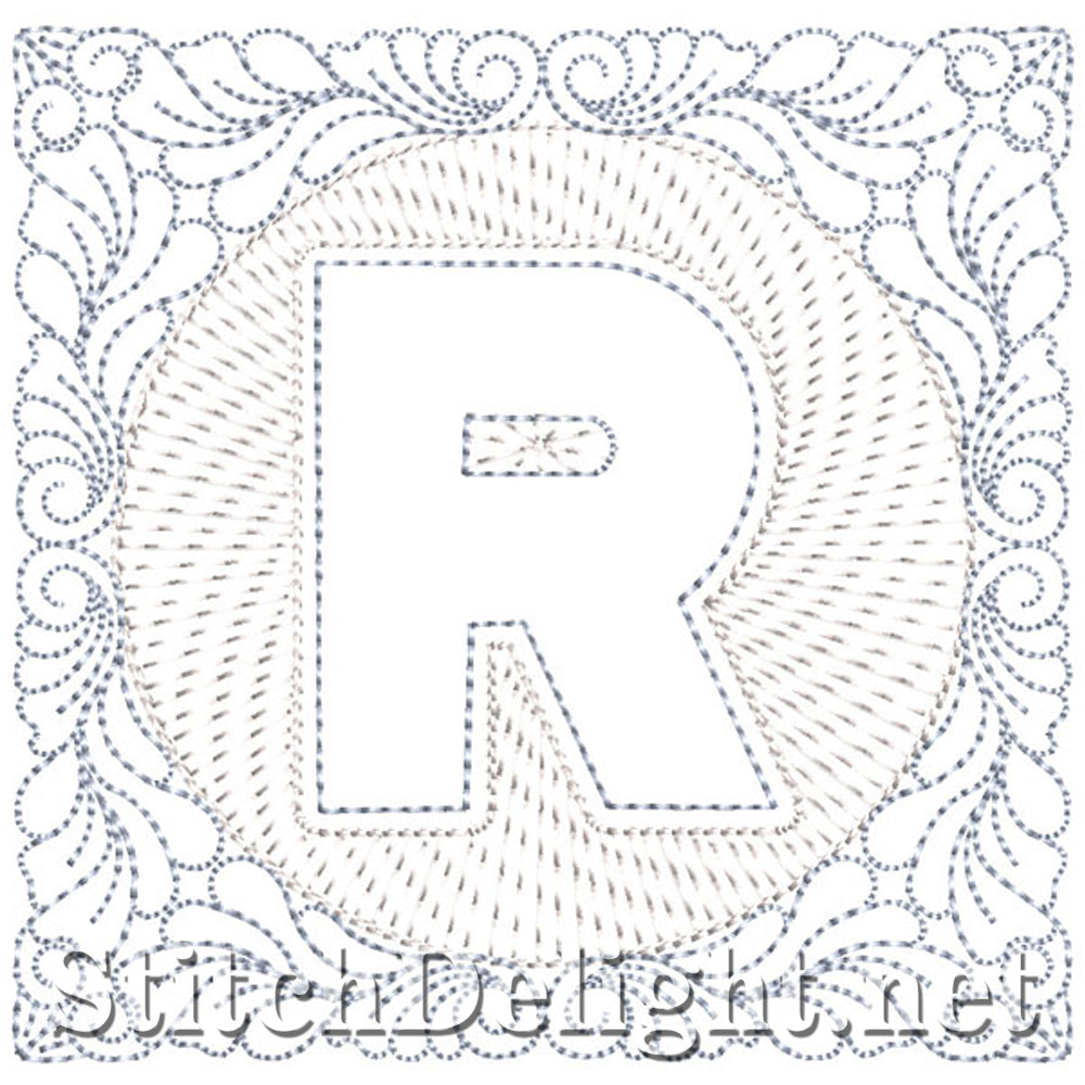 SDS1185 Quilters Block Font R
