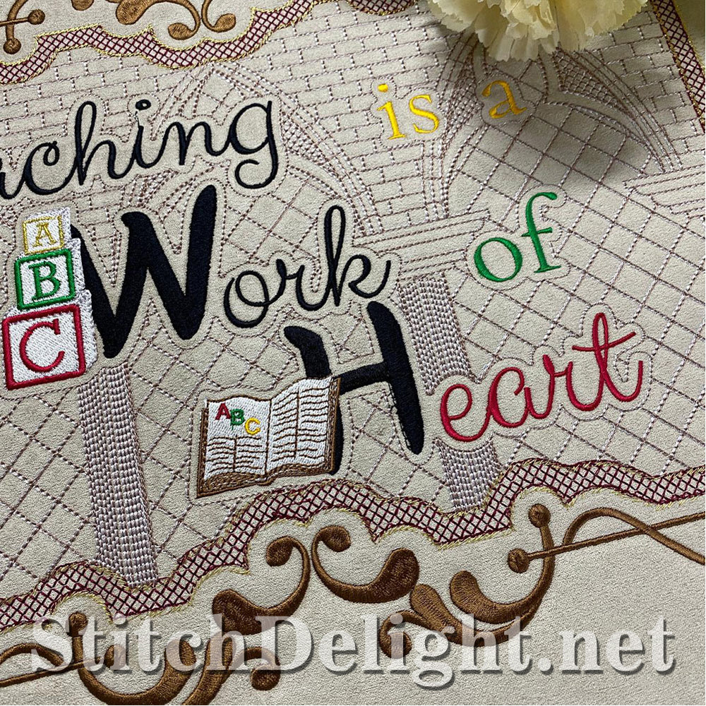 HOE0087 Teacher at Heart Quote