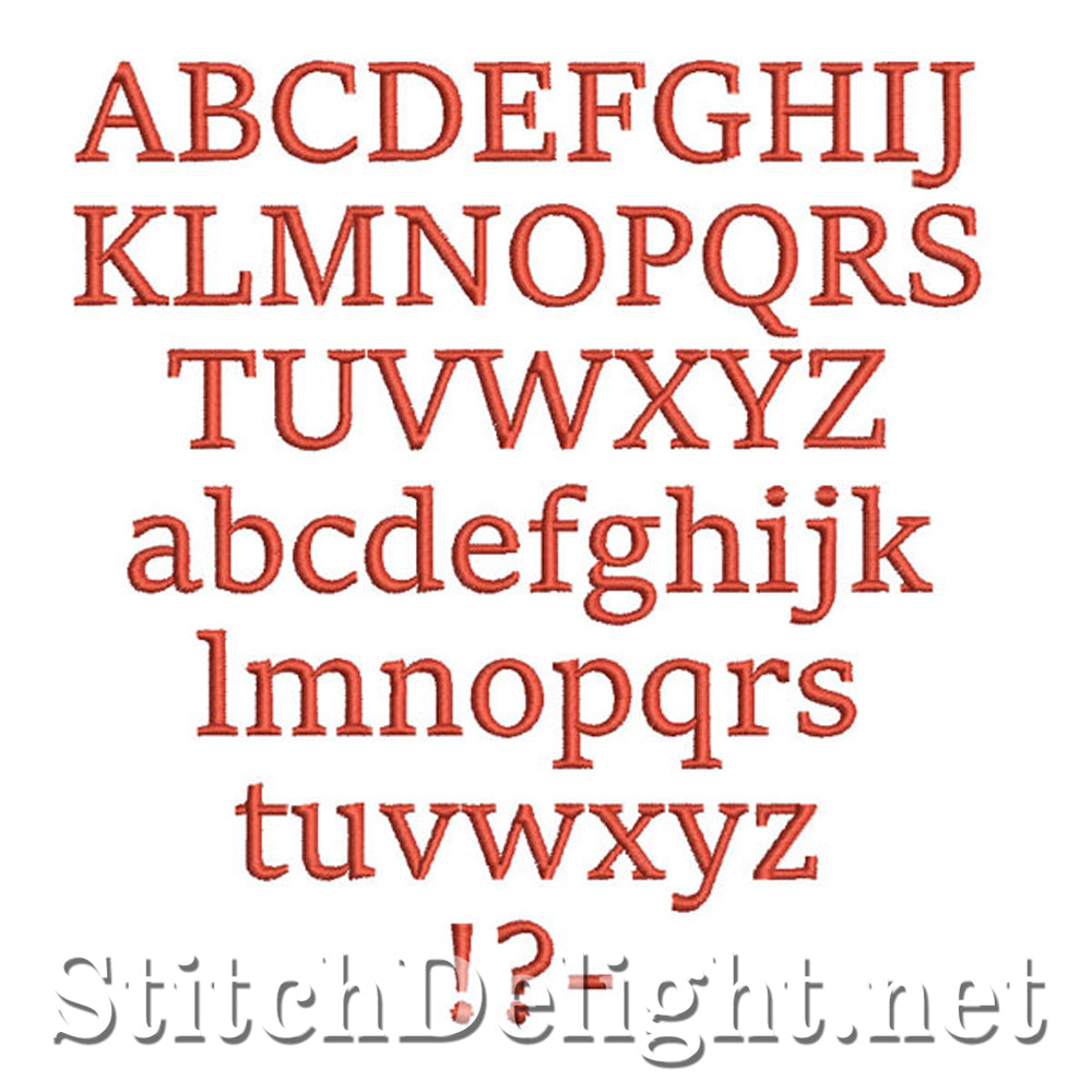SDS1126 Sitka-lettertype