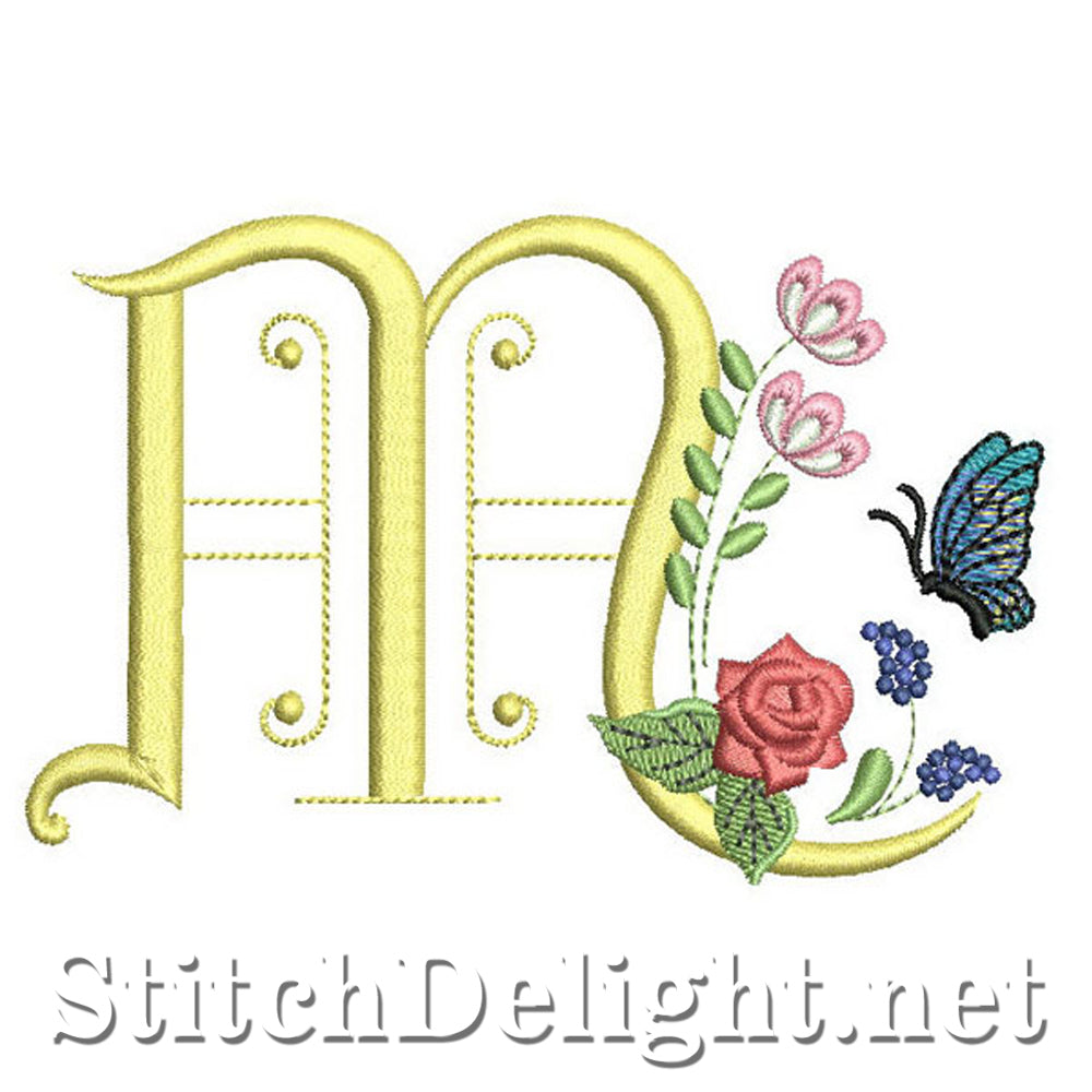 SDS0307 Deco Floral Lettertype M