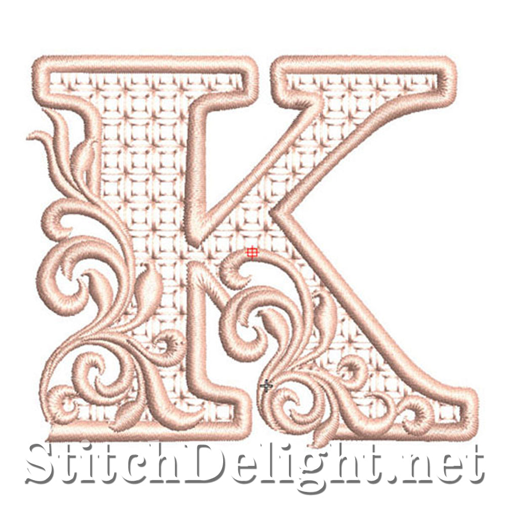 SDS1141 Fancy Block-lettertype K