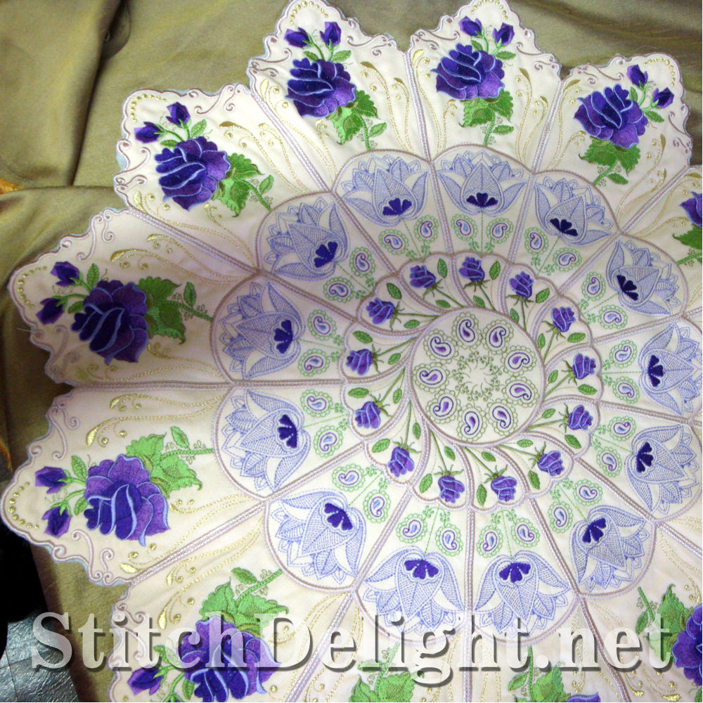SD1122 Rose Round Table Cloth