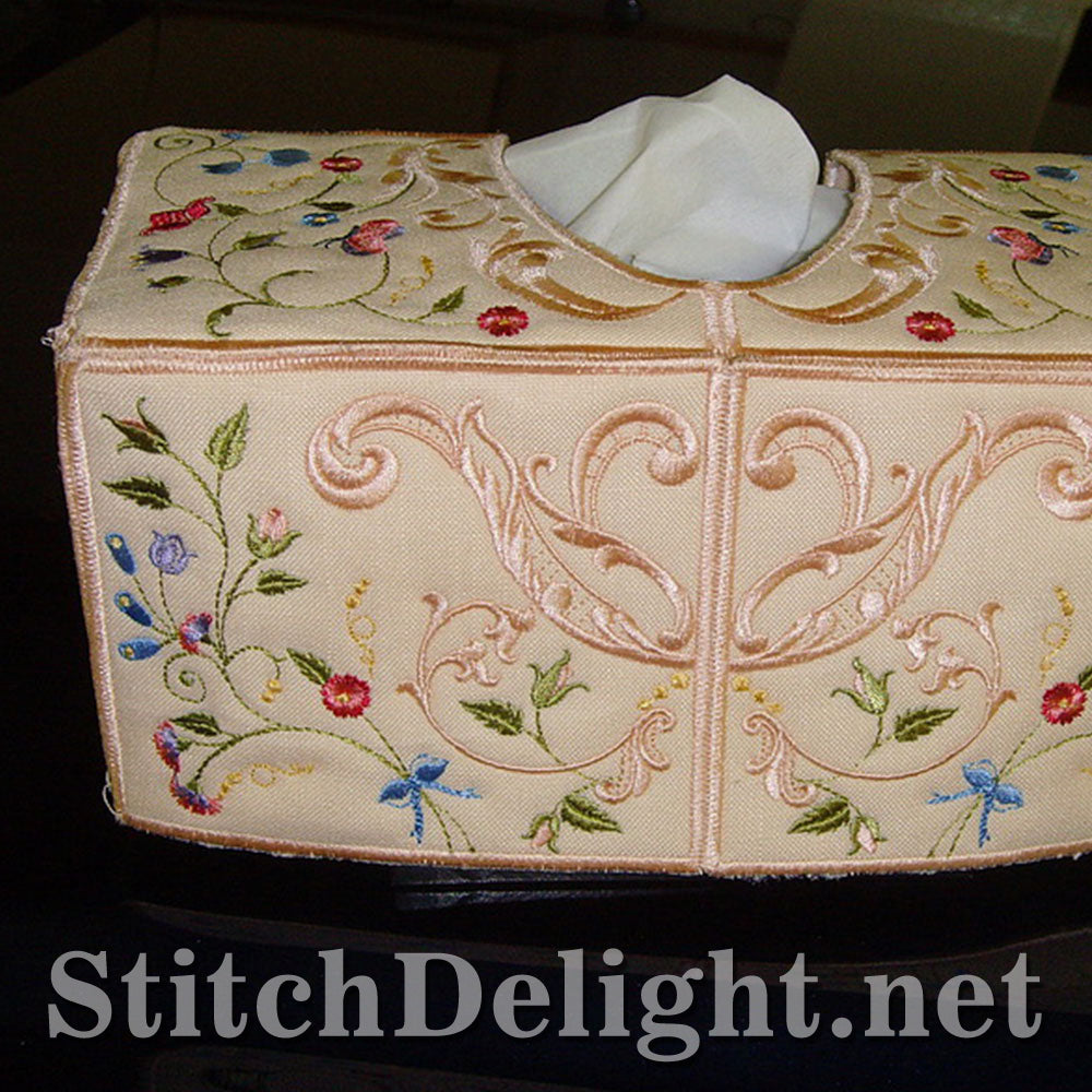 SD0689 Dainty Floral Tissue Box Cover