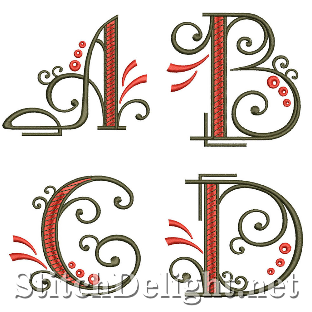SDS1128 Fancy Deco-lettertype