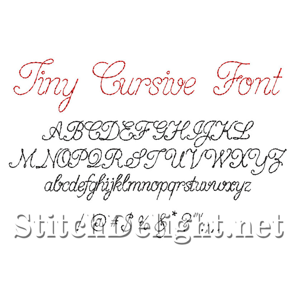 SDS1750 Small Script Line Font