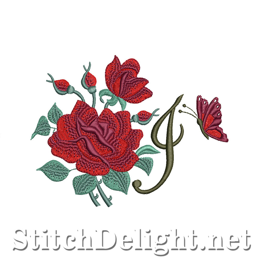 SDS1654 Beautiful Rose Font J