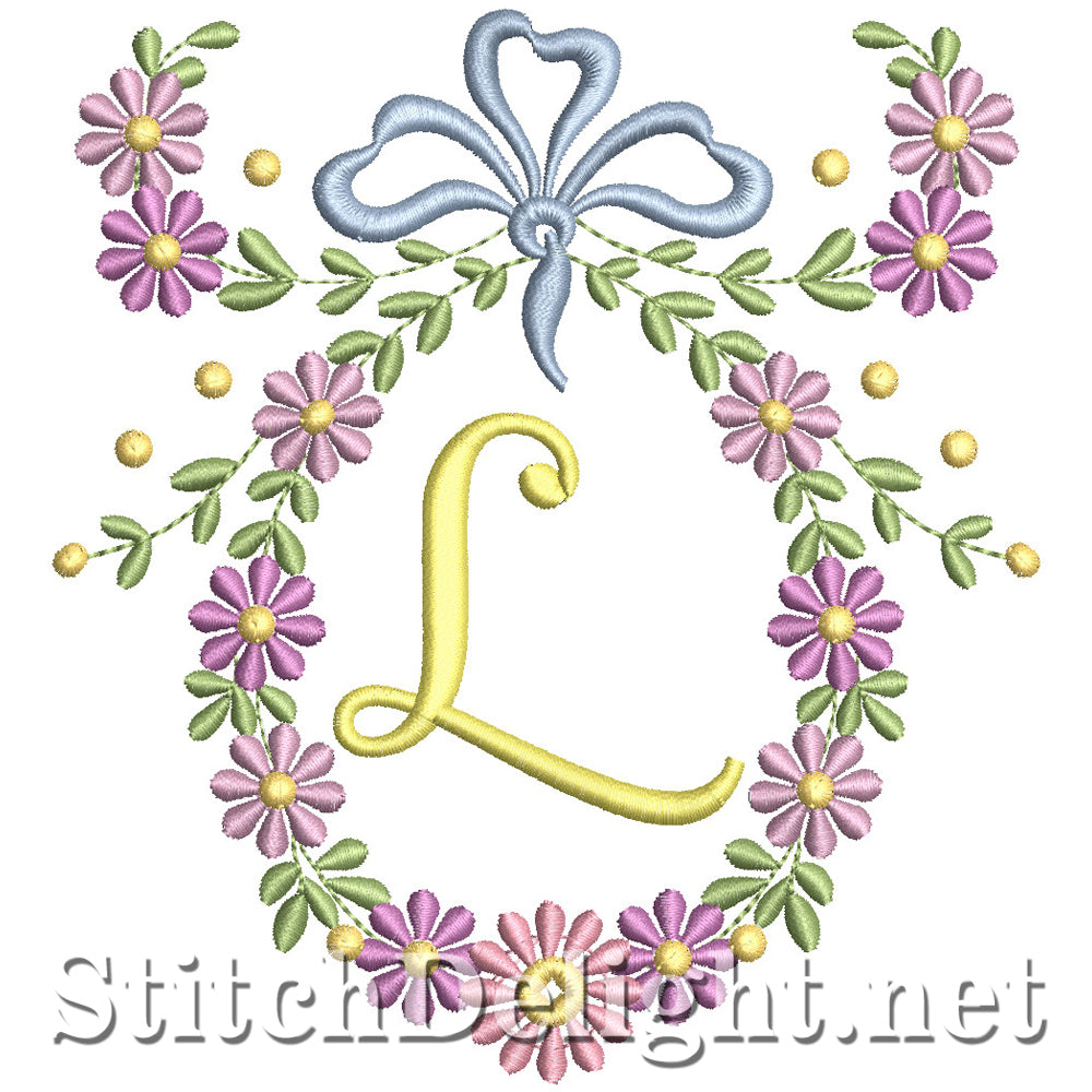 SDS1245 Wispy Floral Font L
