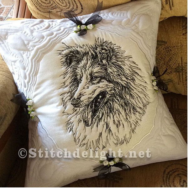 SDS0471 ITH Collie Pillow