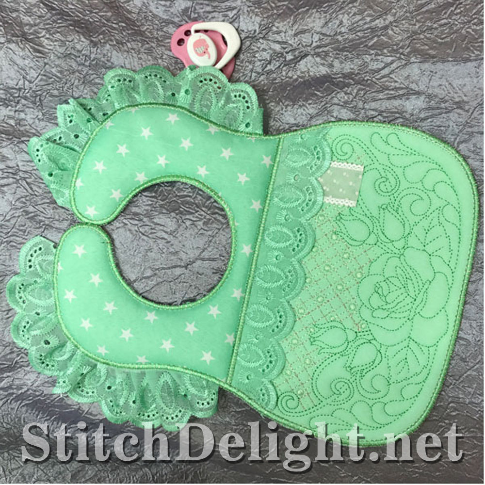 SDS1154 ITH Quilted baby Bibs