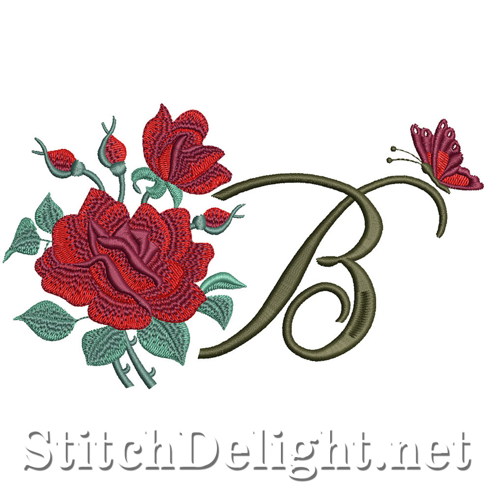 SDS1654 Beautiful Rose Font B